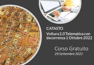 VOLTURA 2.0 TELEMATICA CORSO GRATUITO: IN VIGORE DAL 1 OTTOBRE