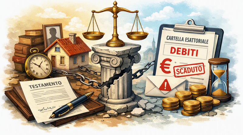 SUCCESSIONE E CARTELLE ESATTORIALI DEL DEFUNTO: QUANDO L’EREDE NON DEVE PAGARE