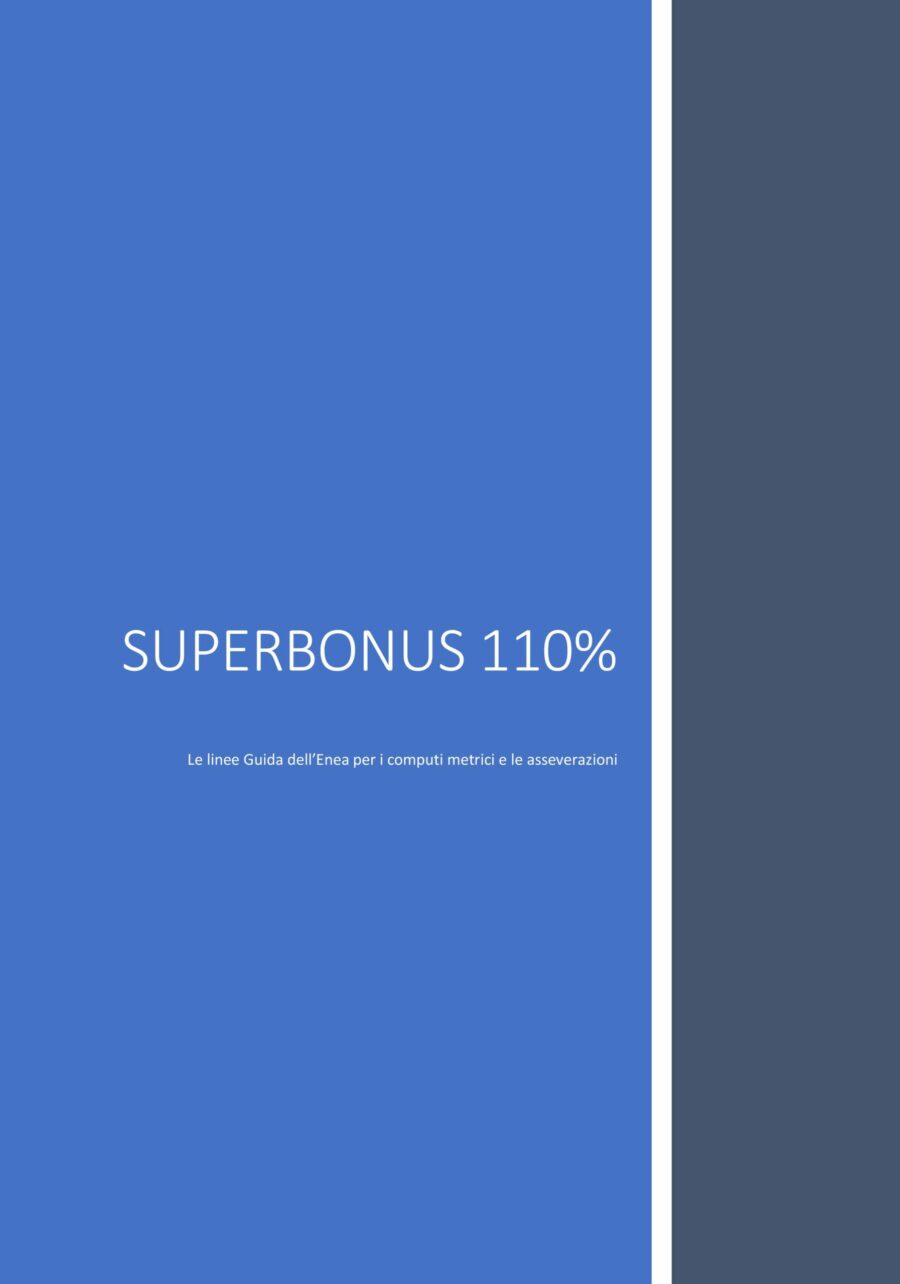 Superbonus 110% - ENEA (solo SOCI iscritti)