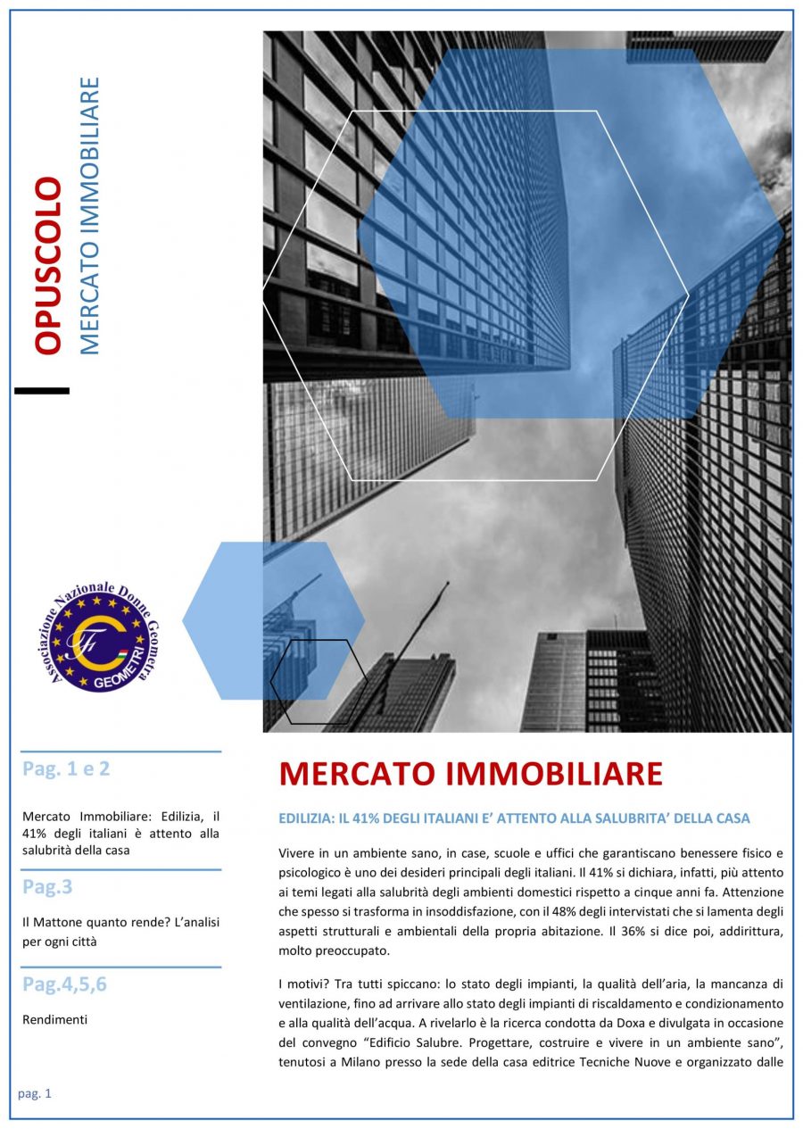 Opuscolo mercato immobiliare (solo SOCI iscritti)