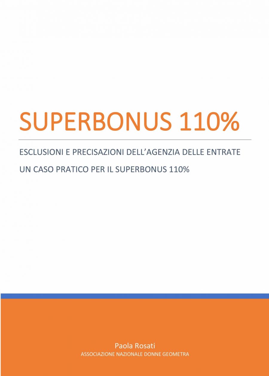 Superbonus 110% Modelli (solo SOCI iscritti)